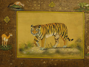 Exquisite Tiger & Wildlife Art, Deer Indian Miniature Painting