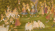 Load image into Gallery viewer, Antique Large 4*6 Radha Krishna Raasleela with Gopis Pichwai Painting
