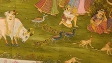 Load image into Gallery viewer, Antique Large 4*6 Radha Krishna Raasleela with Gopis Pichwai Painting
