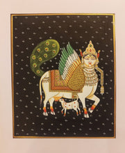 Load image into Gallery viewer, Fine Original Indian Handmade Holy Cow kamadhenu Pichwai Painting Art
