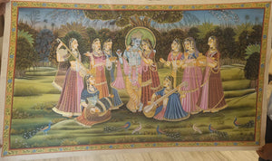 Krishna With Gopis Painting