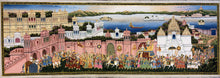 Load image into Gallery viewer, Morning Scene Rajasthani Royal Wedding Procession Painting by Krishna Mohan Joshi – 6 × 2 ft
