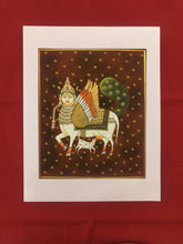 Load image into Gallery viewer, Traditional Indian Kamadenu Holy Cow Fine Pichwai Painting on Paper
