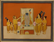 Load image into Gallery viewer, Large Shreenath Ji Darshan Exclusive House Decor Pichwai Painting Art
