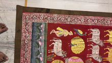 Load and play video in Gallery viewer, Luxury antique Shreenathji Pichwai painting with real gold work and rows of sacred cows
