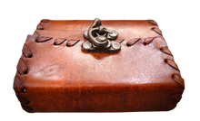 Load image into Gallery viewer, Handcrafted Locked Vintage Leather Bound Journal - 100 Unlined Refillable Pages
