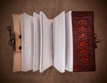 Load image into Gallery viewer, Handmade Unlined Paper Leather Journal
