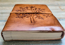Load image into Gallery viewer, Black Rose Leather Journal
