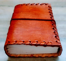 Load image into Gallery viewer, Brown Colour Refillable Leather Journal
