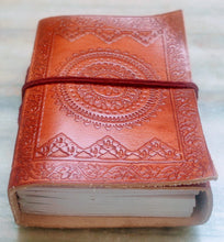 Load image into Gallery viewer, Chakra Embossed Leather Journal
