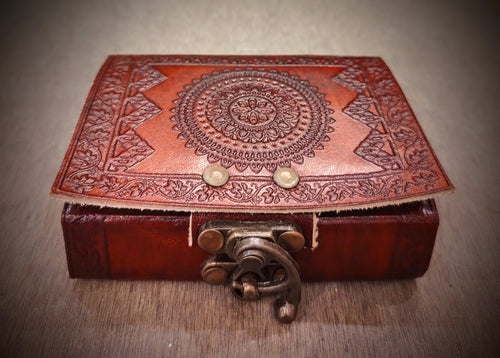 Chakra Embossed Leather Bound Journal