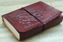 Load image into Gallery viewer, Embossed Leather Bound Diary Journal Notebook

