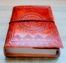 Load image into Gallery viewer, Embossed Leather Bound Journal
