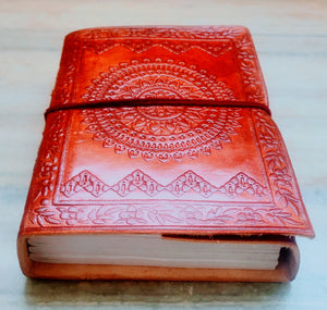 Embossed Leather Bound Journal