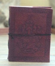 Load image into Gallery viewer, Ganesha Embossed Leather Bound Unlined Journal
