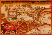 Load image into Gallery viewer, Gogunda Festival Celebration Finest Udaipur Indian Miniature Painting
