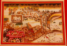 Load image into Gallery viewer, Gogunda Festival Celebration Finest Udaipur Indian Miniature Painting
