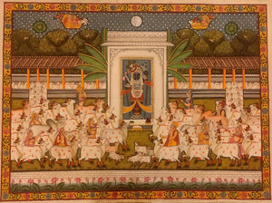 Hand Painted Krishna Pichwai