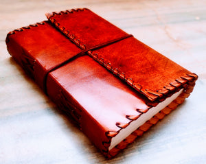 Hand Stitched Leather Diary