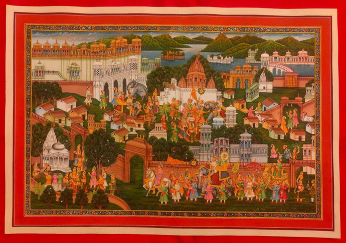 Handmade Procession Painting