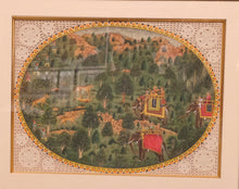 Load image into Gallery viewer, Hand Painted Mughal Hunting Fight Scene Miniature Painting India Artwork - ArtUdaipur
