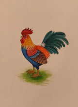 Load image into Gallery viewer, Hand Painted Hen Animal Miniature Painting India Artwork Paper Nature - ArtUdaipur
