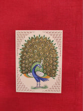 Load image into Gallery viewer, Peacock Bird Birds Miniature Painting India Art Synthetic Ivory - ArtUdaipur
