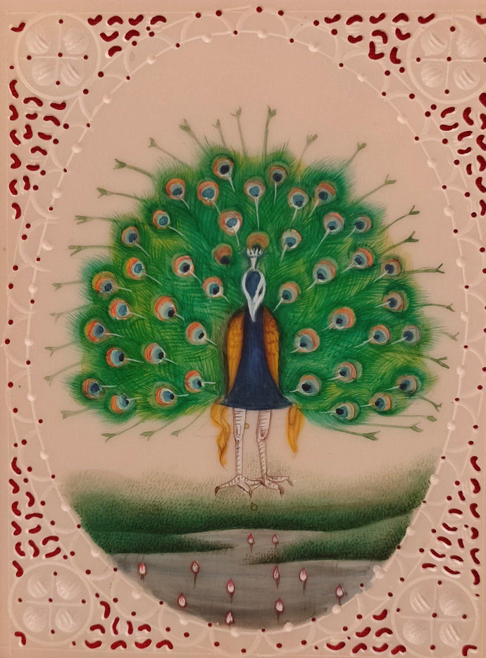 Peacock Bird Painting Artwork