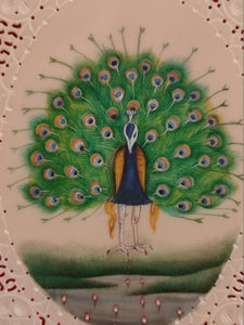 Hand Painted Peacock Bird Birds Miniature Painting India Art - ArtUdaipur