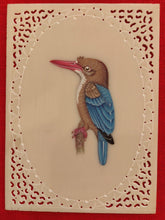 Load image into Gallery viewer, Baby KingFisher on Synthetic Ivory Art Collection - ArtUdaipur
