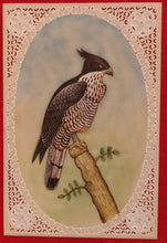 Load image into Gallery viewer, Beautiful Eagle Bird on Synthetic Ivory Hand Painted Painting Art - ArtUdaipur

