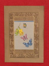 Load image into Gallery viewer, Hand Painted Butterfly Bird Birds Miniature Painting India Art - ArtUdaipur
