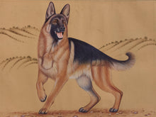 Load image into Gallery viewer, Hand Painted Courage Dog Loyal Miniature Painting India Art Paper WildLife - ArtUdaipur
