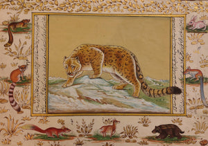 Leopard Paper Painting Artwork Paper Indian