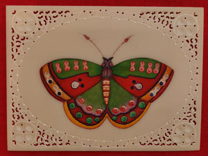 Exotic Butterfly Bird on Synthetic Ivory Painting Art - ArtUdaipur