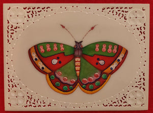 Exotic Butterfly Bird on Synthetic Ivory Painting Art - ArtUdaipur