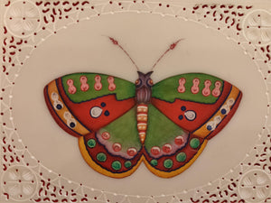 Exotic Butterfly Bird on Synthetic Ivory Painting Art - ArtUdaipur