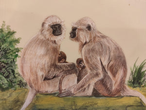 Monkey Art Animal Collection Home Decor