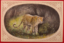 Load image into Gallery viewer, Hand Painted Tiger Animal Miniature Painting India Art Faux Synthetic Ivory - ArtUdaipur

