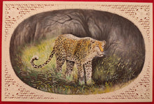 Load image into Gallery viewer, Hand Painted Tiger Animal Miniature Painting India Art Faux Synthetic Ivory - ArtUdaipur
