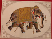 Load image into Gallery viewer, Hand Painted Tiger Animal Miniature Painting India Art Faux Synthetic Ivory - ArtUdaipur
