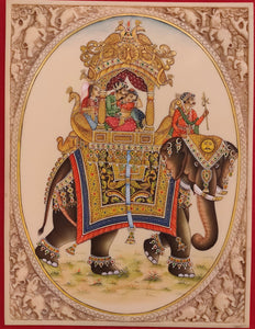 Mughal Mogul Maharajah Royal Painting Artwork