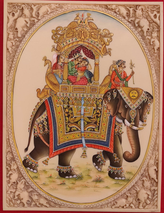 Mughal Mogul Maharajah Royal Painting Artwork