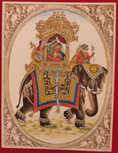 Load image into Gallery viewer, Hand Painted Mughal Ambabari Miniature Painting India Art on Synthetic Ivory - ArtUdaipur
