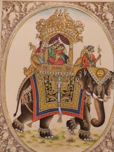 Load image into Gallery viewer, Hand Painted Mughal Ambabari Miniature Painting India Art on Synthetic Ivory - ArtUdaipur
