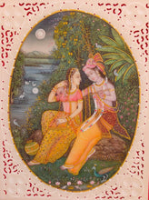 Load image into Gallery viewer, HandPainted Miniature Hare Krishna Radha Painting Art Work Fine Mewar - ArtUdaipur
