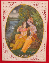 Load image into Gallery viewer, HandPainted Miniature Hare Krishna Radha Painting Art Work Fine Mewar - ArtUdaipur
