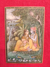 Load image into Gallery viewer, Buy An Original Krishna Radha Indian Miniature Painting For Collection - ArtUdaipur

