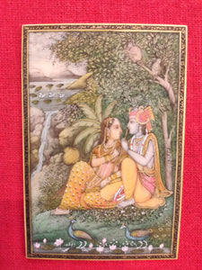 Buy An Original Krishna Radha Indian Miniature Painting For Collection - ArtUdaipur