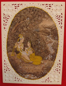 Famous Romantic Painting A Tale of Love Story Radha Krishna India - ArtUdaipur